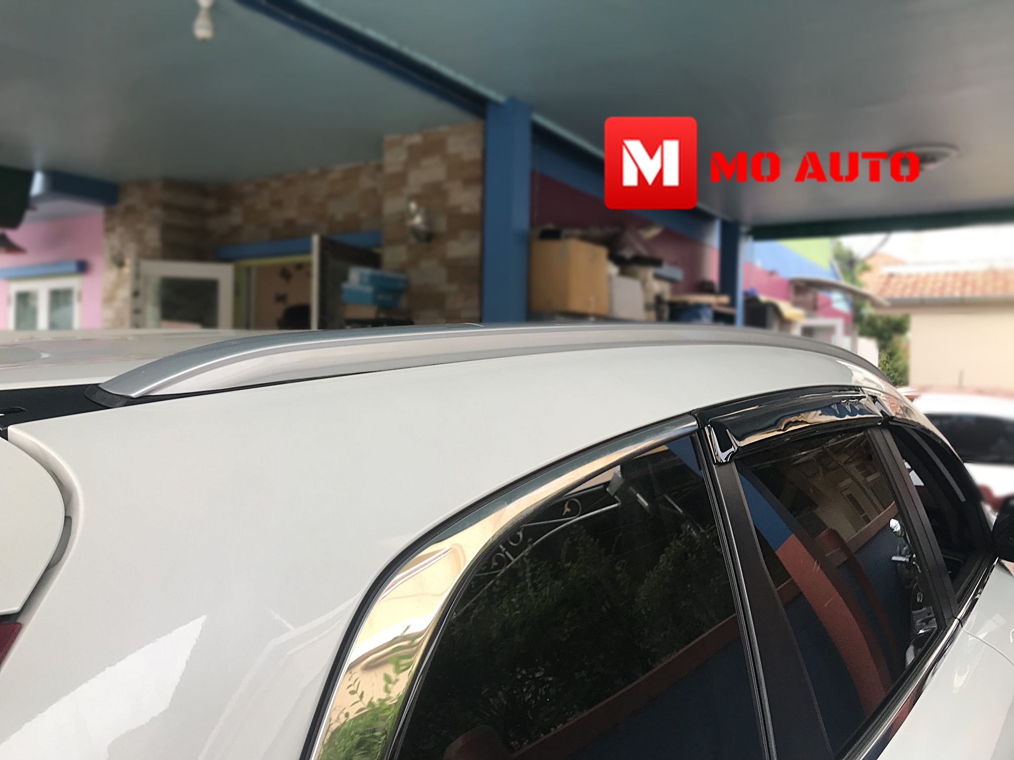 คานเสริมหลังคาคู่ (Roof Rail) แบบแนบ ทรงศูนย์ CR-V G5