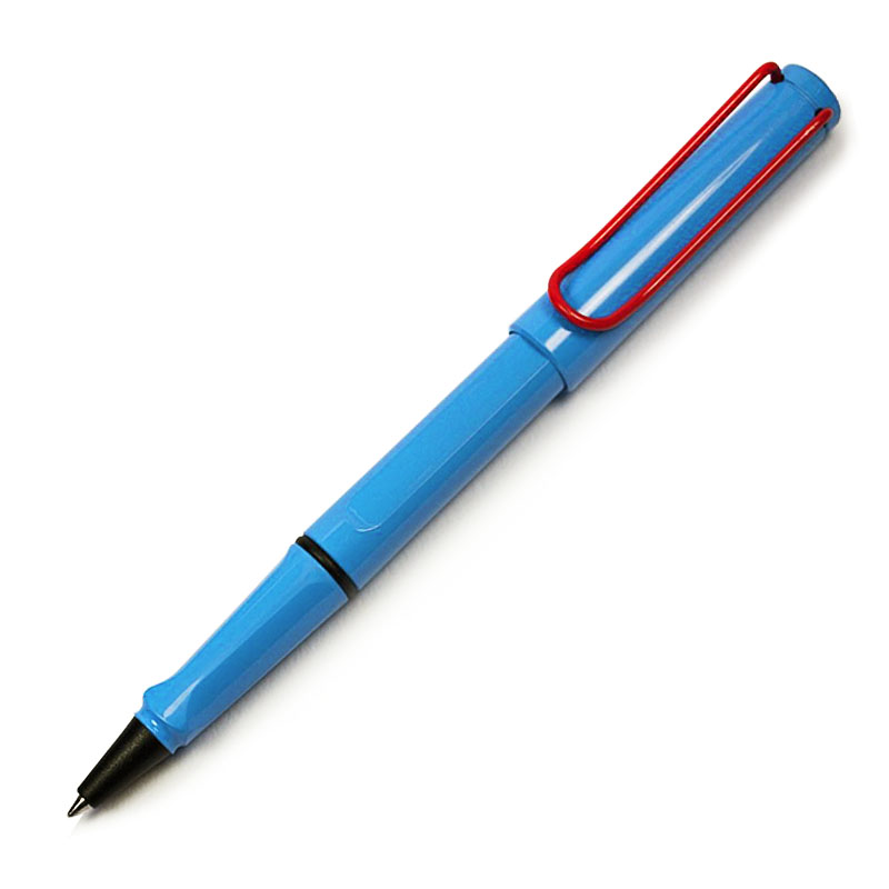 LAMY Safari rollerball pen Royal blue with red clip 2015 limited edition