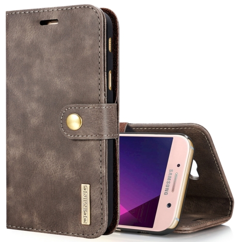 Case Samsung Galaxy A7 2017 / Pre-order * DG.MING เนื้อม้าฝาพับที่ถอดออกได้เคสที่มีการป้องกันแม่เหล็กกับผู้ถือและช่องเสียบการ์ดและกระเป๋าสตางค์ *