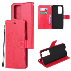 Case Huawei P40 Pro / Pre-order * เคสพิมพ์ลายนกฮูกต้นไม้หนัง PU กระเป๋าสตางค์ *