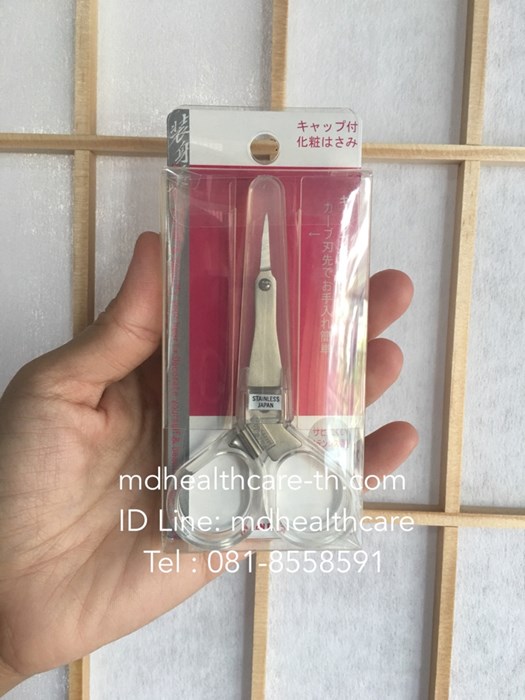 กรรไกรปลายเล็กแหลมโค้งบางพิเศษ กรรไกรแต่งขนคิ้ว กรรไกรเล็มขน made in japan