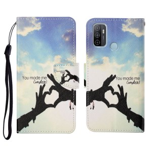 Case OPPO A53 (2020) # Pre-Order * เคสพิมพ์ลายหนัง PU เคสคลุมโทรศัพท์แบบเต็มรูปแบบพร้อมขาตั้ง *