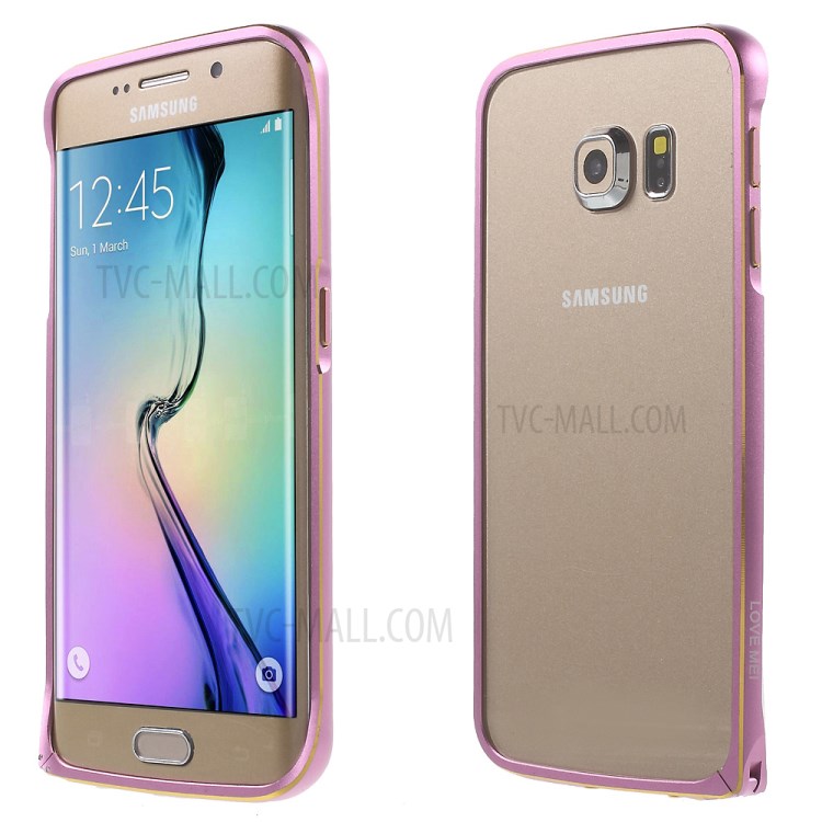 Case Samsung Galaxy S6 edge / Pre-order * LOVE MEI เคสขอบกันชนโลหะ Hippocampal หัวเข็มขัดขอบโค้ง *