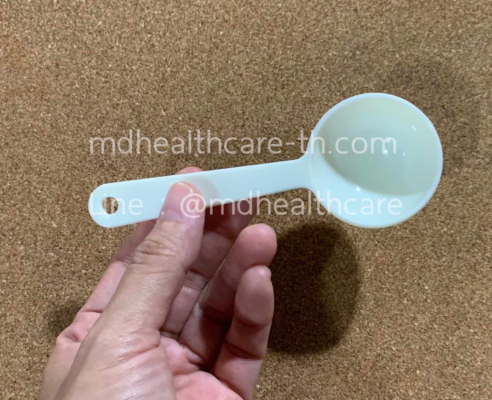 ช้อนตวง10กรัม/20ml.(cc.) ยาว12cm. (10ชิ้น/ชิ้นละ 6บาท). วัสดุPSหนา