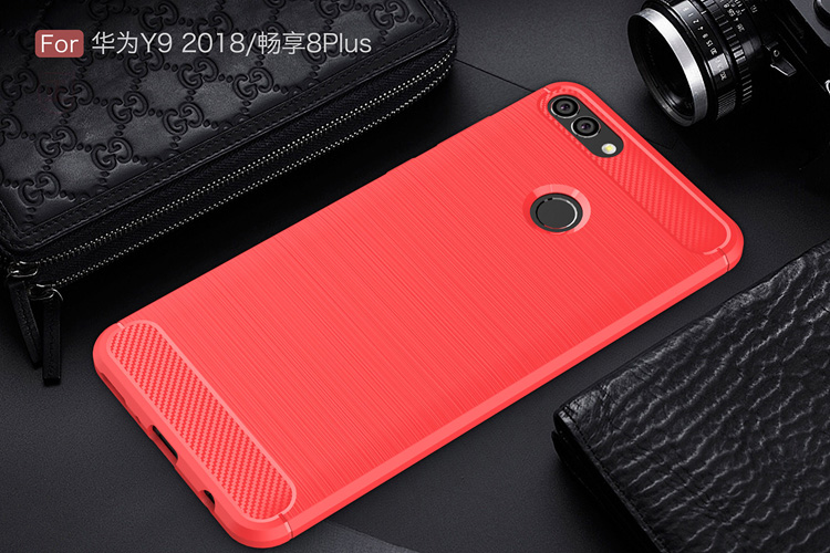 Case Huawei Y9 2018 / Pre-order * คาร์บอนไฟเบอร์ Brushed TPU คุณภาพสูงปลอดสารพิษและทนทาน *