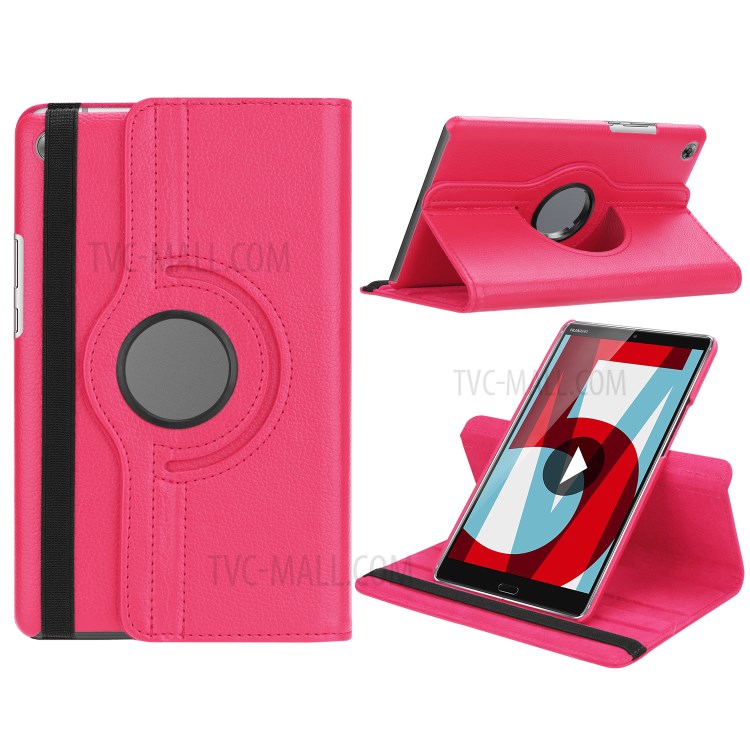 Case Huawei MediaPad M5 / Pre-Order * เคสหมุน 360 องศา ลิ้นจี่เนื้อคลาสสิกสะดวกสบายในการสัมผัส *