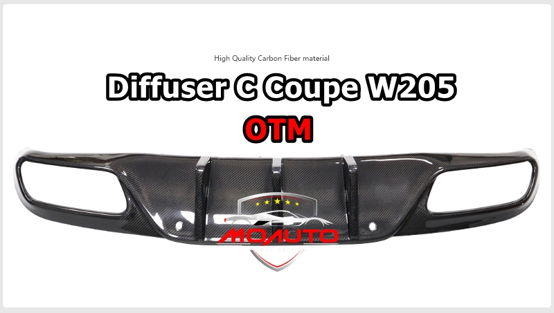 Diffuser OTM คาร์บอนแท้ สำหรับ C200 C250 Coupe W205