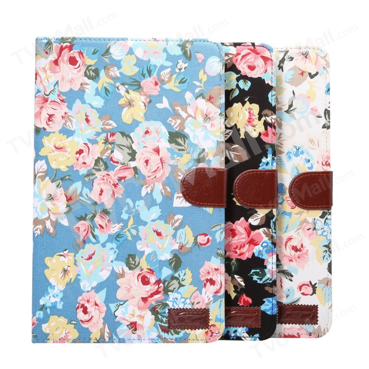 Case Samsung Galaxy Tab A 10.1 (2016) / Pre-order * รูปแบบดอกไม้สีสันสดใสผ้า กระเป๋าสตางค์ *