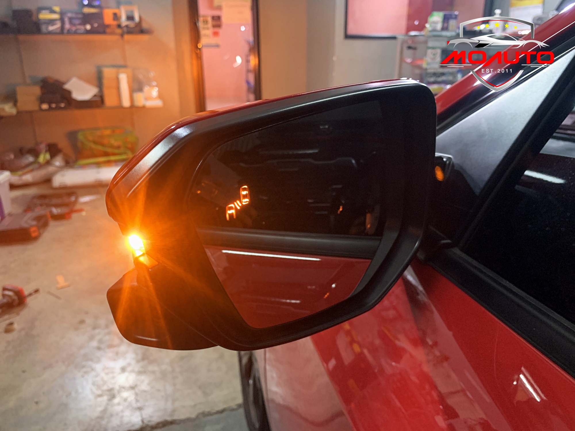 ชุดระบบช่วยเตือนมุมอับสายตาที่กระจกมองข้าง V1 (Blind Spot Monitor) CIVIC FK / FK MC