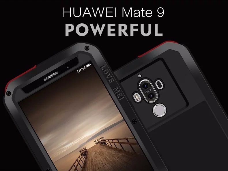 Case Huawei Mate 9 # Pre-order * LOVE MEI วัสดุ: โลหะ + ซิลิโคน + กระจก *