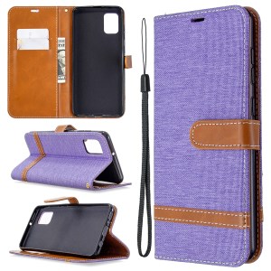 Case Samsung Galaxy A31 / Pre-Order * เคสสไตล์หนังคละสีกางเกงยีนส์ผ้ากระเป๋าสตางค์ *