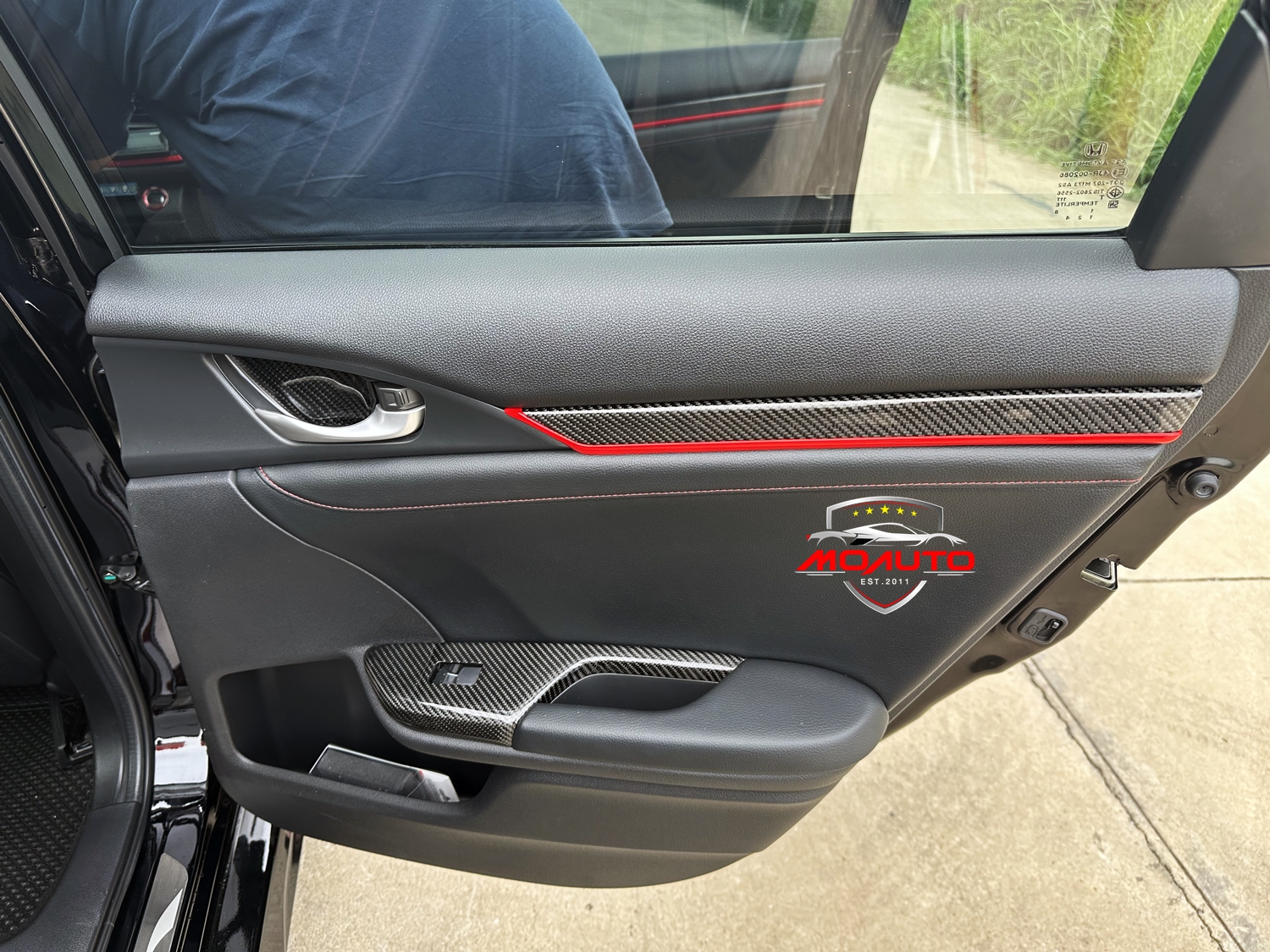 ครอบแผงสวิทช์กระจก Carbon แท้ CIVIC FC / FK 2016-2021