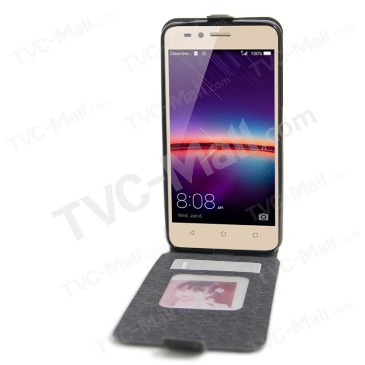 Case Huawei Y3ii / Pre-order * เคสแนวตั้งซองหนังม้า *