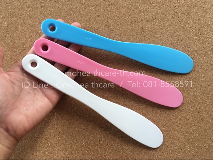 ไม้พายผสมครีม ไม้พายตักครีม ขนาดใหญ่ 21.5 cm. พร้อมส่งสีขาว ชมพู ฟ้า เลือกสีได้
