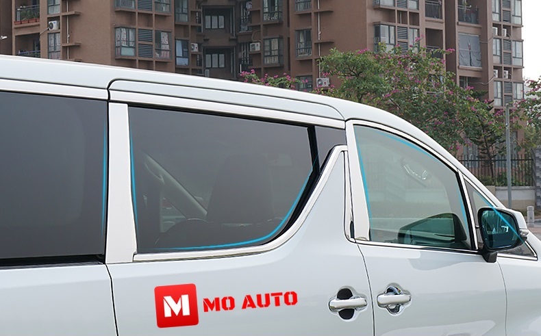 คิ้วหน้าต่างสแตนเลท 12 ชิ้น ALPHARD / VELLFIRE MC