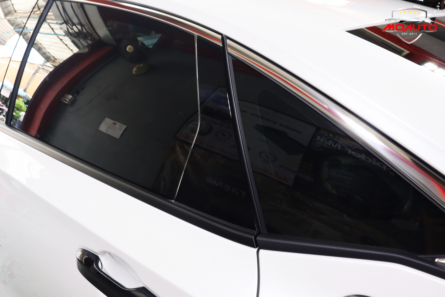 เสาประตู A B ดำเงา RS แท้ CIVIC FE