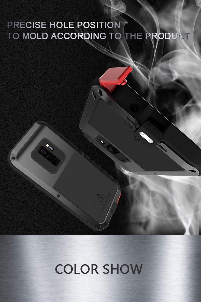Case Samsung Galaxy S9 Plus / Pre-Order * LOVE MEI metal + TPU คุณภาพสูงนี้มีฟังก์ชั่นกันน้ำกันกระแทกและกันฝุ่น *