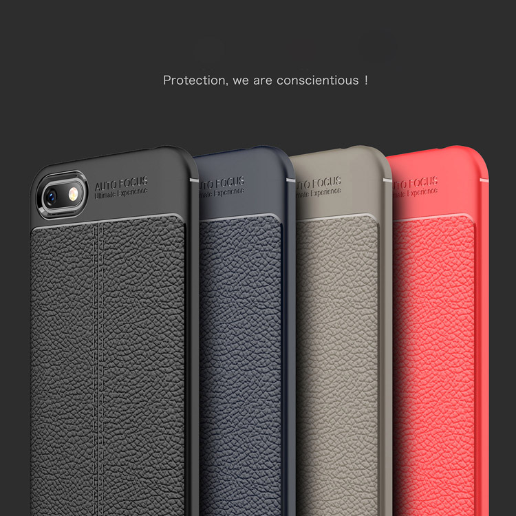Case Huawei Y5 Prime 2018 / Pre-order * Soft TPU พื้นผิวเนื้อลิ้นจี่สัมผัสความรู้สึกสบาย *