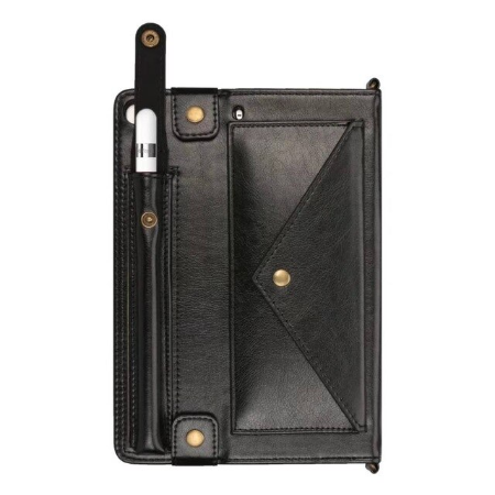 Case Samsung Galaxy Tab S6 Lite / Pre-Order * เคสกระเป๋าสะพายหนัง PU หรูหรา หนัง PU + TPU ซิลิโคนปกหลัง *