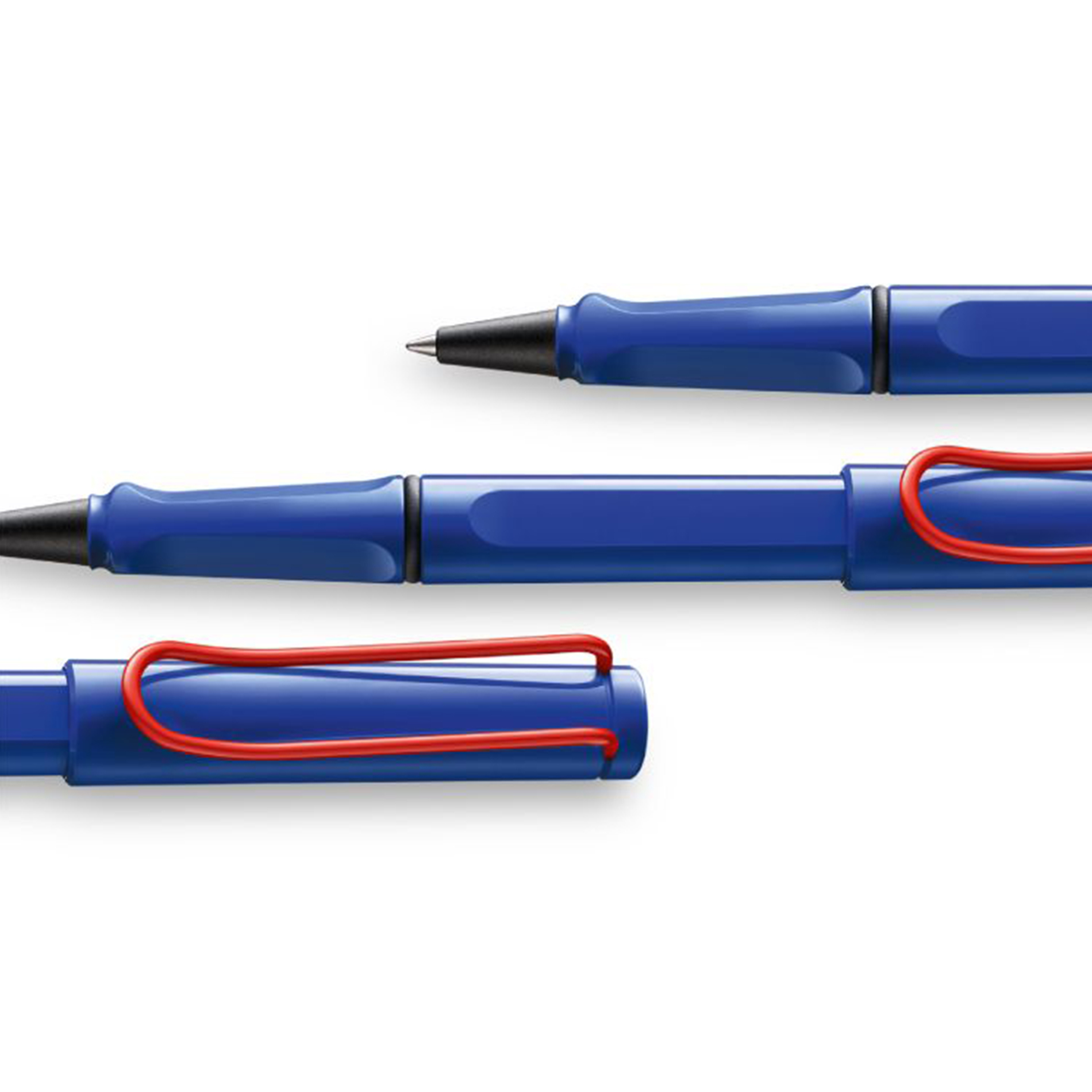 LAMY safari retro blue & red rollerball pen