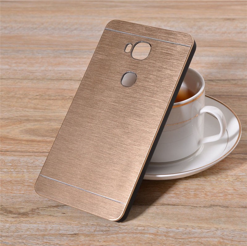 Case Huawei GR5 / Pre-order * เคสแข็งบางแปรงขัด โลหะอลูมิเนียม + PC *