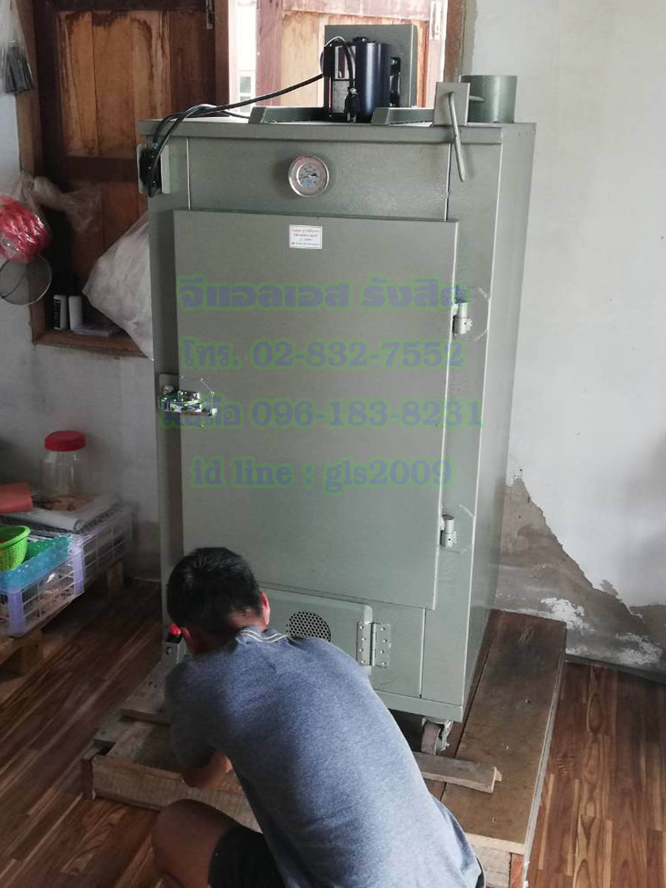 ตู้อบลมร้อนเหล็ก6ชั้นแก๊ส+ไฟฟ้า