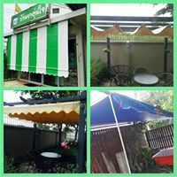 ผ้าใบชักรอก กว้าง 6เมตร สูง 5มตร (ไม่รวมเสาค้ำ) กันสาดผ้าใบ ชักรอกผ้าใบ ผ้าใบม้วนขึ้นลง ผ้าใบม้วนเก็บได้ ผ้าใบตลาดนัด มีทุกสี 6m x 5m