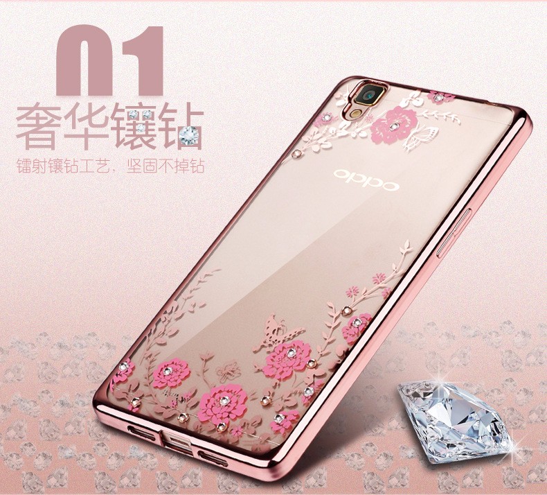 Case Oppo F1S / Pre-order * เคสหรูหราเทคนิคการชุบทอง TPU ซิลิโคนอ่อนนุ่ม *