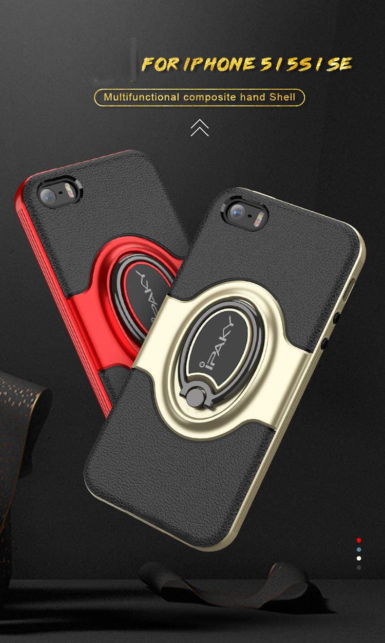 Case iPhone SE / 5s / 5 / Pre-Order * IPAKY PC + TPU Hybrid Back Case พร้อมที่วางแหวน *
