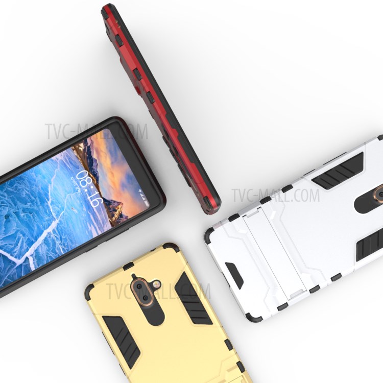 Case Nokia 7 Plus / Pre-Order * เคส พลาสติกแข็ง + อ่อน TPU = ตัวป้องกันแบบสองชั้น + ขาตั้ง *