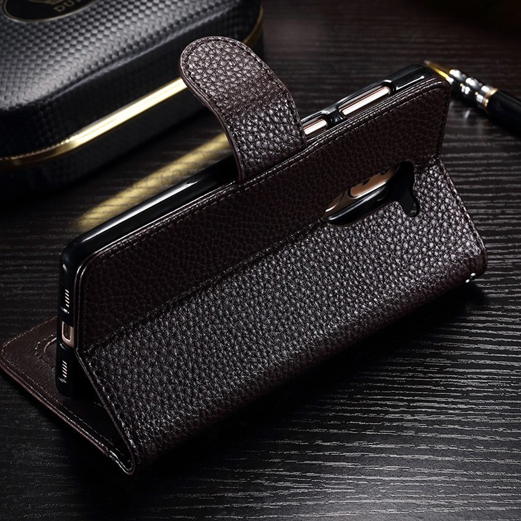 Case Huawei GR5 2017/ Pre-orde * เคสผิวลิ้นจี่ สไตล์พลิก Folio กับเข็มกลัดแม่เหล็ก *