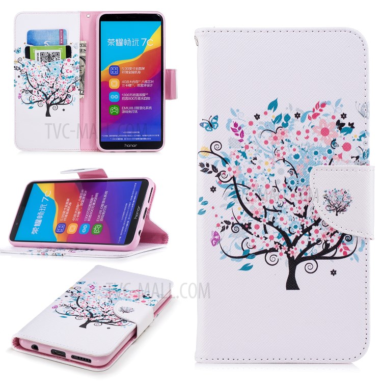 Case Huawei Y7 Pro 2018 / Pre-order * เคสกระเป๋าสตางค์พิมพ์ลาย *