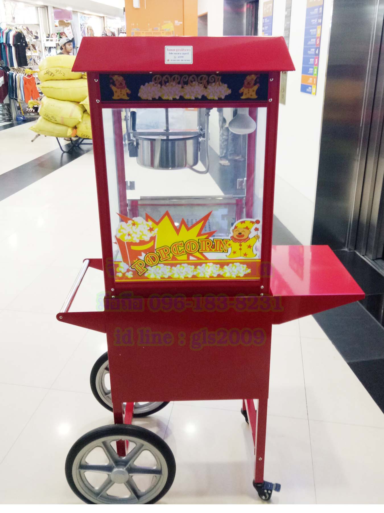 รถตู้ป๊อปคอร์นไฟฟ้าเกรดเอ
