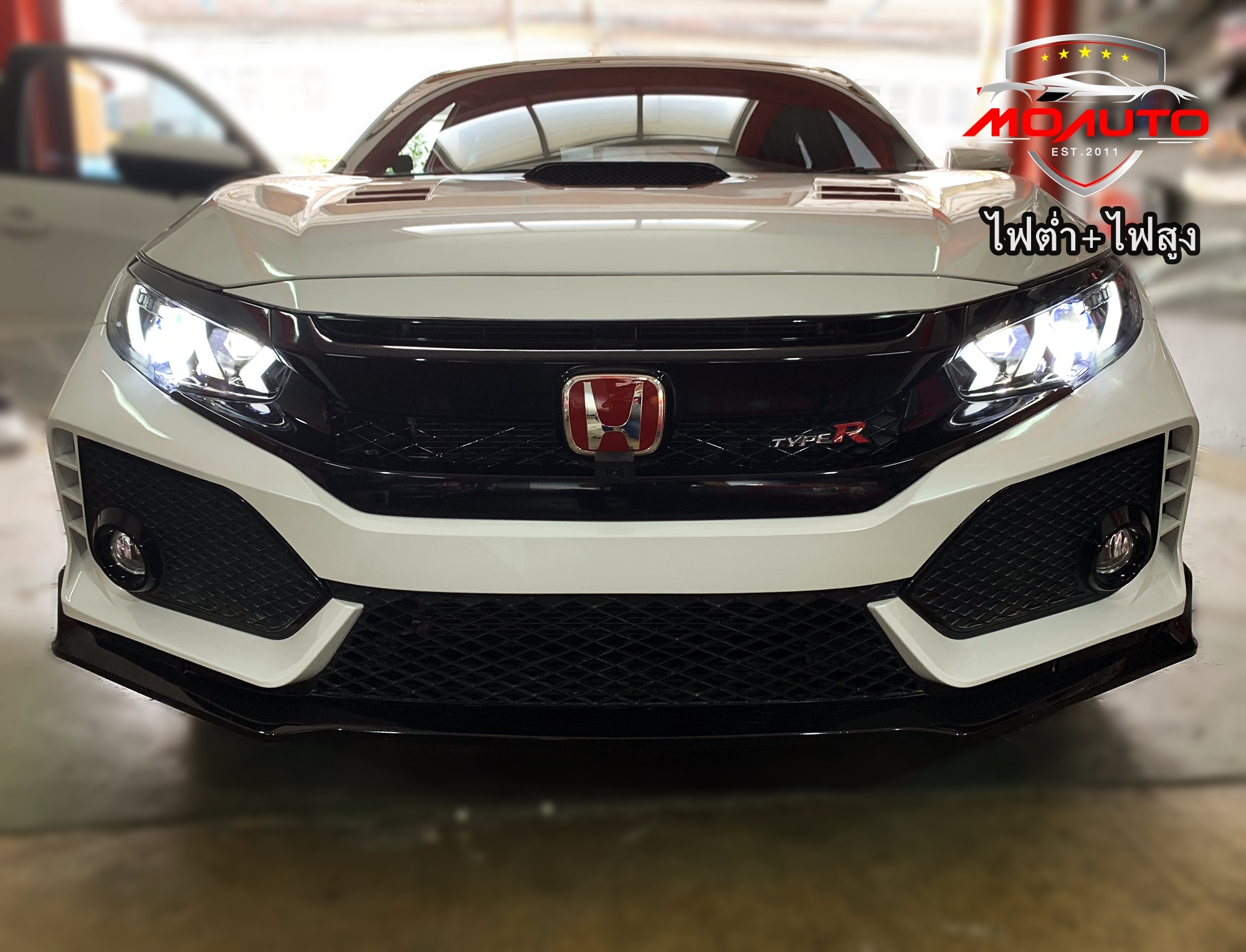 โคมไฟหน้า LED CIVIC FK ทรง Lamborghini Style