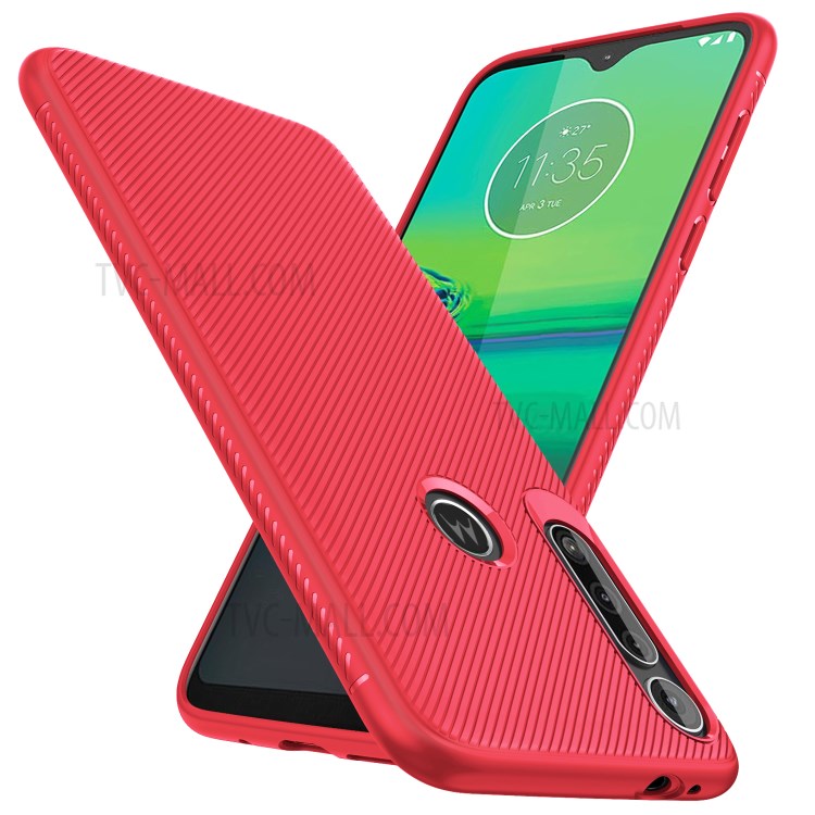 Case Motorola One Macro / Pre-order * Jazz Series ลายทแยงผิว TPU ปกกันลื่นป้องกันลายนิ้วมือและป้องกันรอยขีดข่วน *
