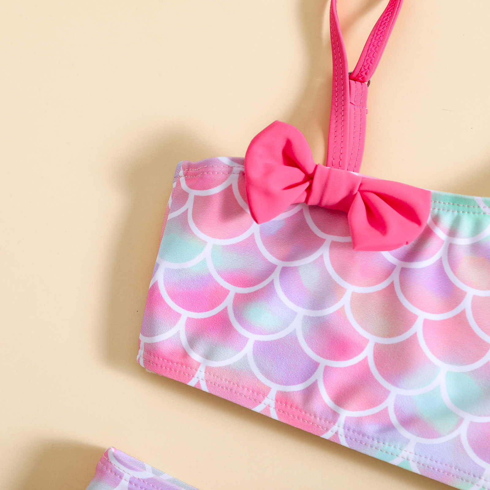 ชุดว่ายน้ำทูพีช Mermaid ชมพู ไซส์ 80-90-100-110