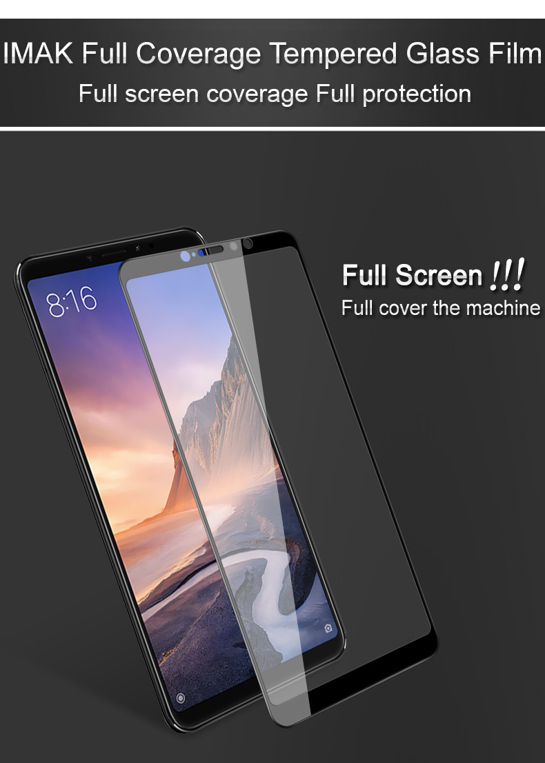 กระจกนิรภัย Xiaomi Mi Max 3 / Pre-Order * IMAK ทำจากกระจกนิรภัยคุณภาพสูง *