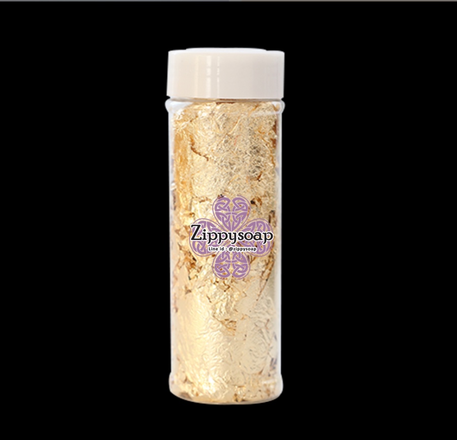 แผ่นทองสำหรับตกแต่งเทียน ขนม สบู่ 2g 006355
