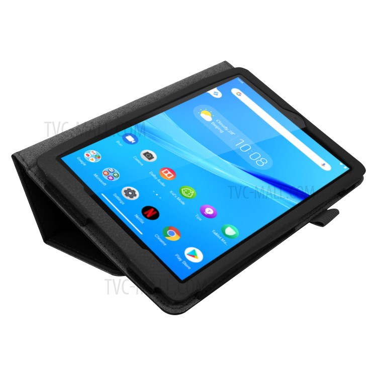 Case Lenovo Tab M8 /Tab M8 (2nd Gen) / Pre-Order * เคสหนังเนื้อลิ้นจี่โครงสร้างทนทาน การออกแบบสองพับสำหรับขาตั้งดูที่มั่นคง *