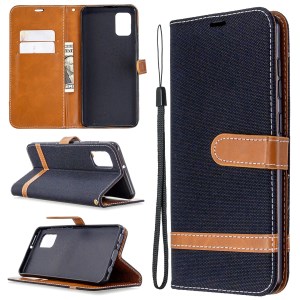 Case Samsung Galaxy A31 / Pre-Order * เคสสไตล์หนังคละสีกางเกงยีนส์ผ้ากระเป๋าสตางค์ *