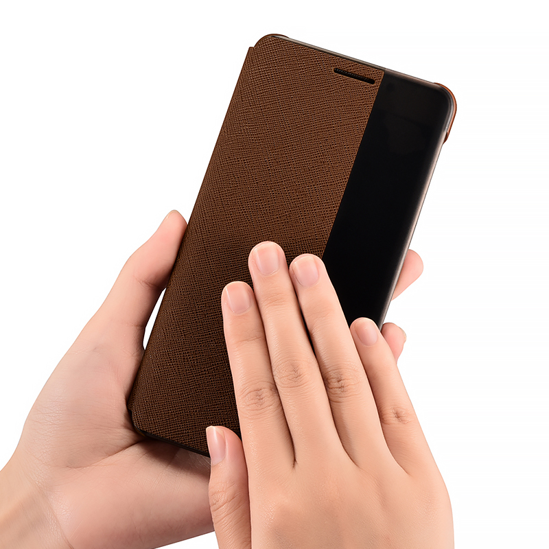 Case Huawei Mate 9 Pro / Pre-order * XOOMZ สมาร์ท หนังPU กากบาท handcrafted และสไตล์วินเทจ *