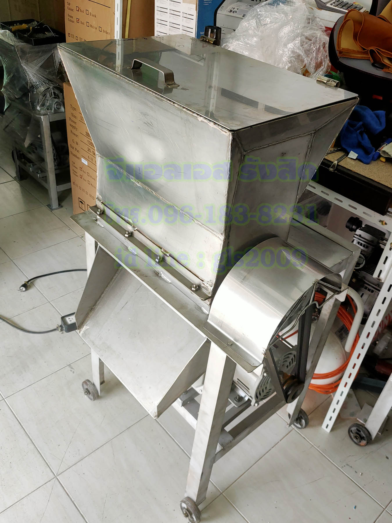 เครื่องโม่แข็งสแตนเลส2กั๊กมอเตอร์3แรง