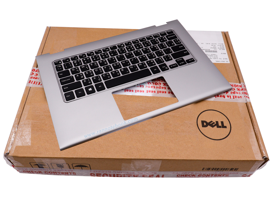 บอดี้ คีย์บอร์ด Dell inspiron 7347 7348 Keyboard Palmrest มีไฟ Backlit อะไหล่แท้ จาก Dell Thailand