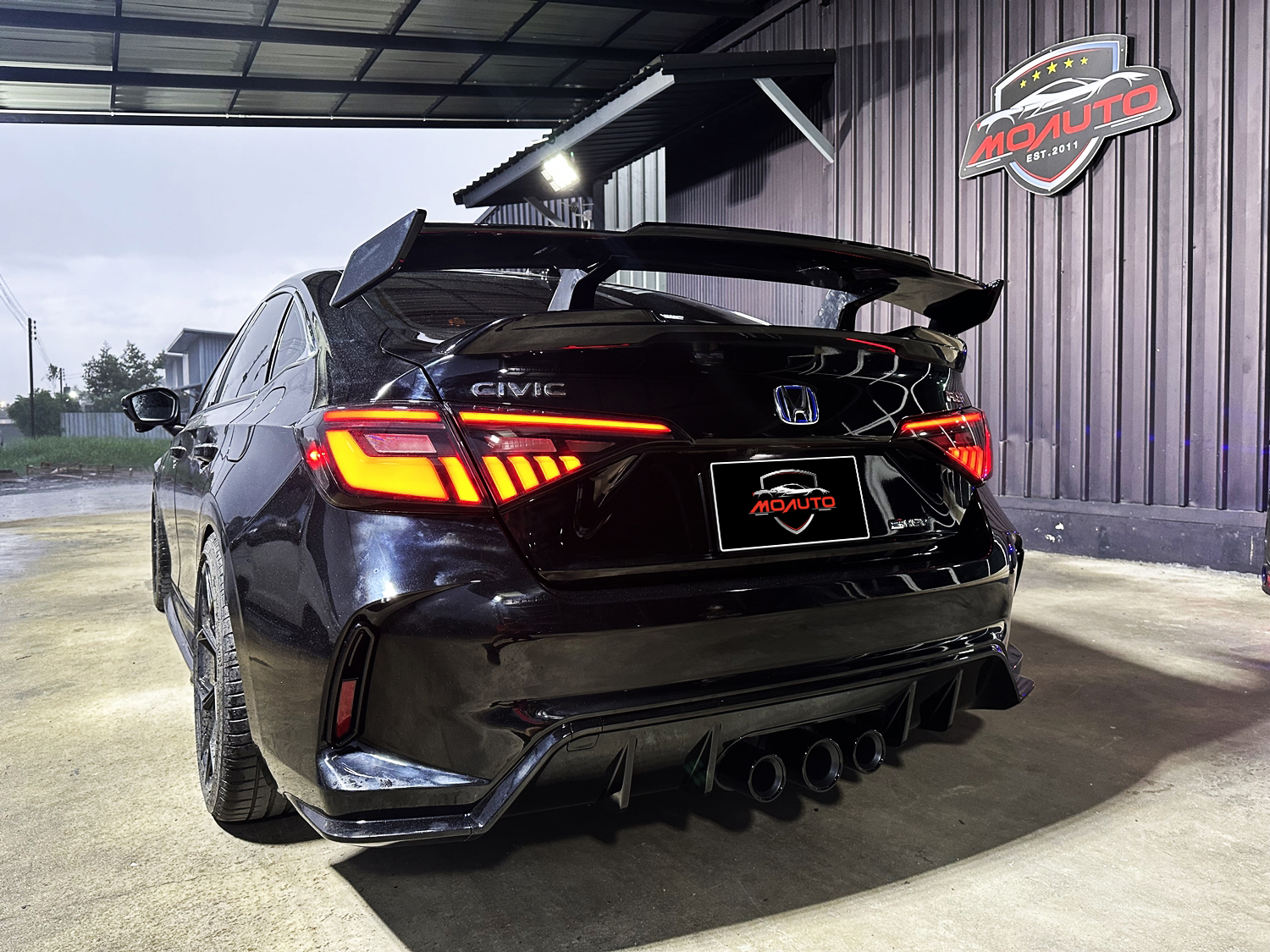 Wing ดำเงา ทรง MP CIVIC FE