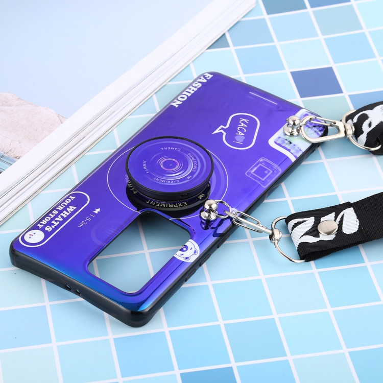 Case Huawei P40 Pro / Pre-order * เคสเลเซอร์กันกระแทกแบบกล้องที่มีแผ่น Holder ขาตั้งและเชือกเส้นเล็ก *