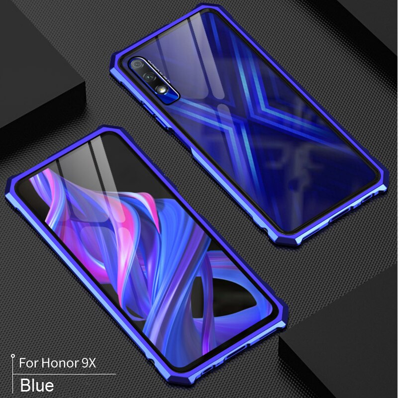 Case Huawei Y9 Prime 2019 # Pre-Order * เคสกรอบโลหะอลูมิเนียมและกระจกเทมเปอร์ใสฝาหลังเคสกันกระแทก *