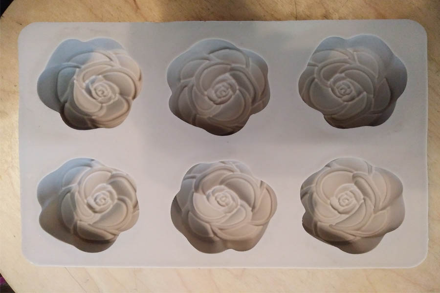 แม่พิมพ์ซิลิโคน กุหลาบ 6 ช่อง 60g