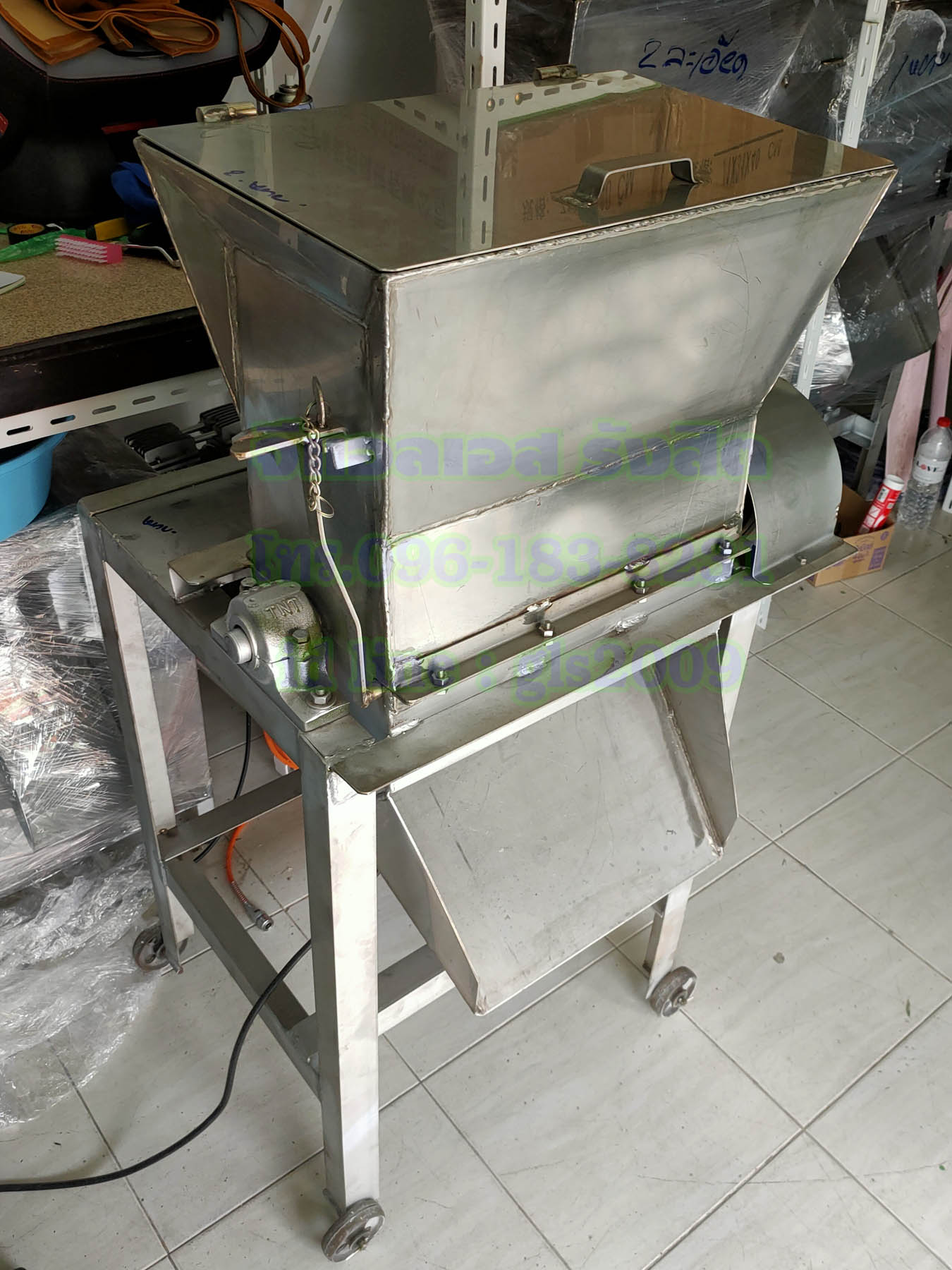 เครื่องโม่แข็งสแตนเลส2กั๊กมอเตอร์3แรง