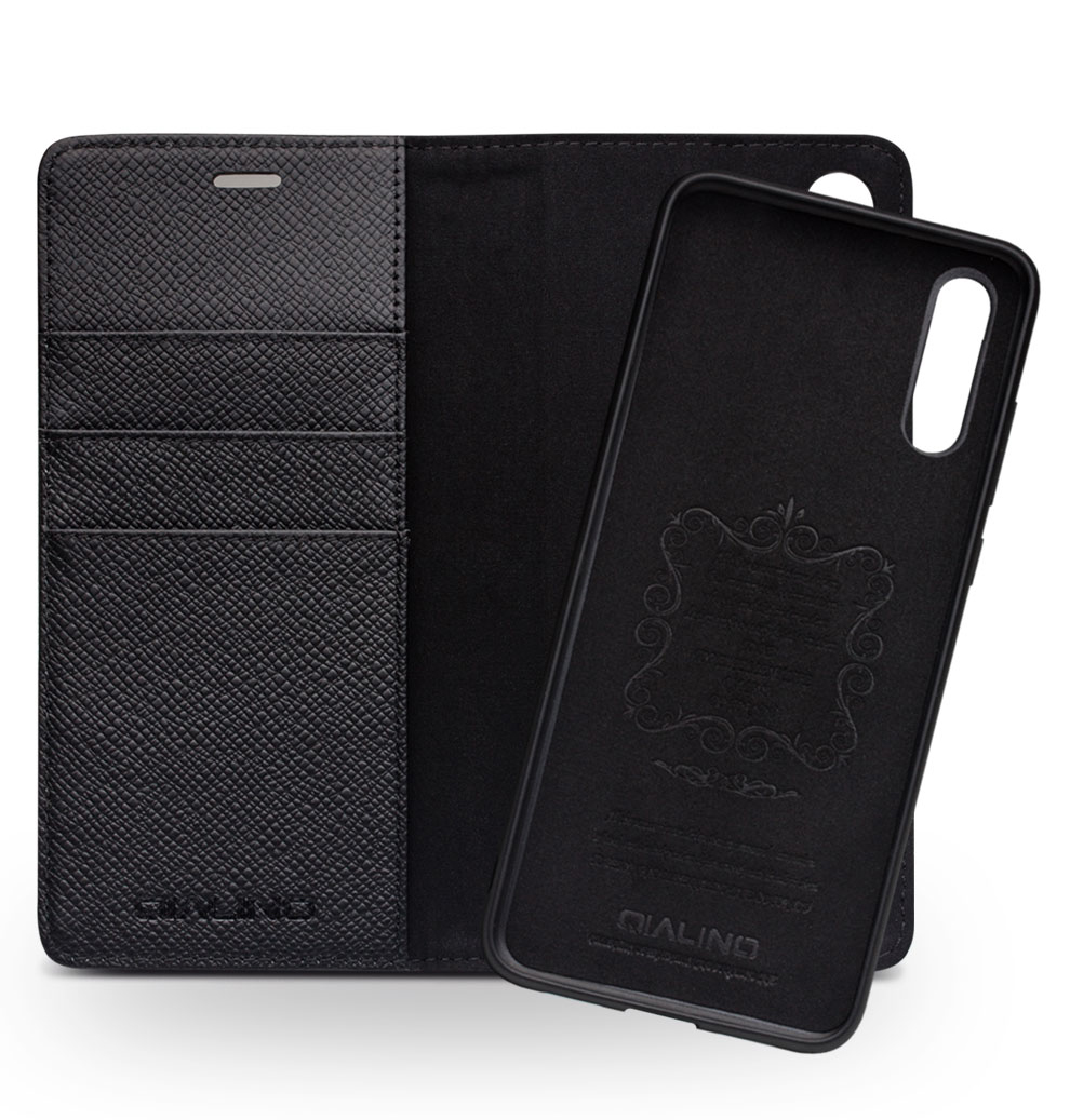 Case Huawei P20 / Pre-order * QIALINO เนื้อหนังวัวแท้ + PC + TPU ถอดออกได้ 2 in 1 *