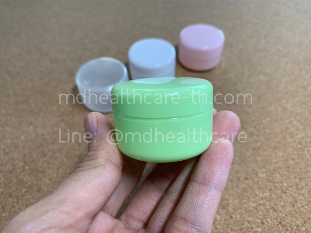 กระปุกครีม กระปุกครีมพลาสติก 20กรัม (10ชิ้น/ชิ้นละ5บาท)